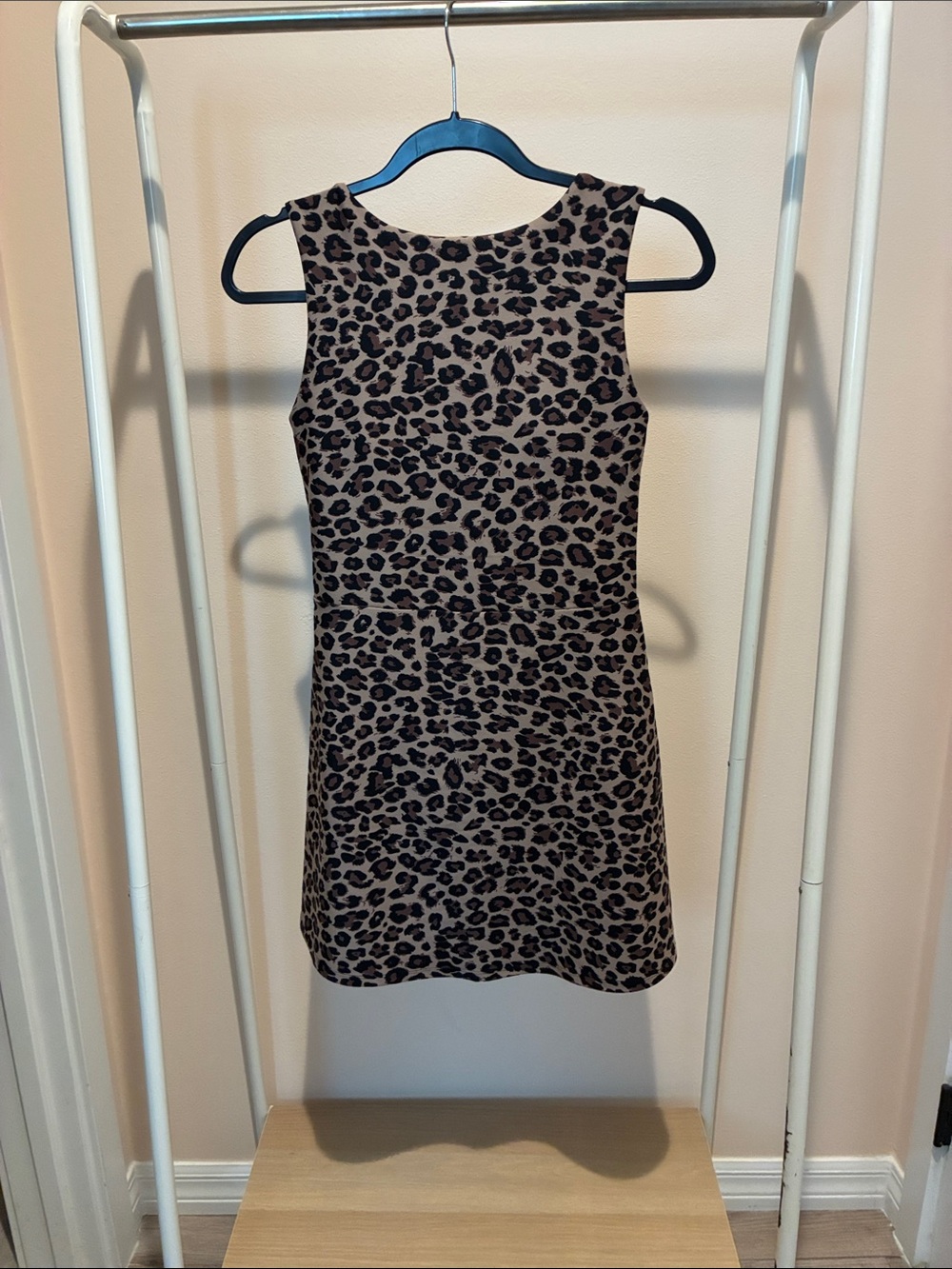 Abercrombie Sleeveless Leopard Print sculpLUX active dress. Built in bra, shorts